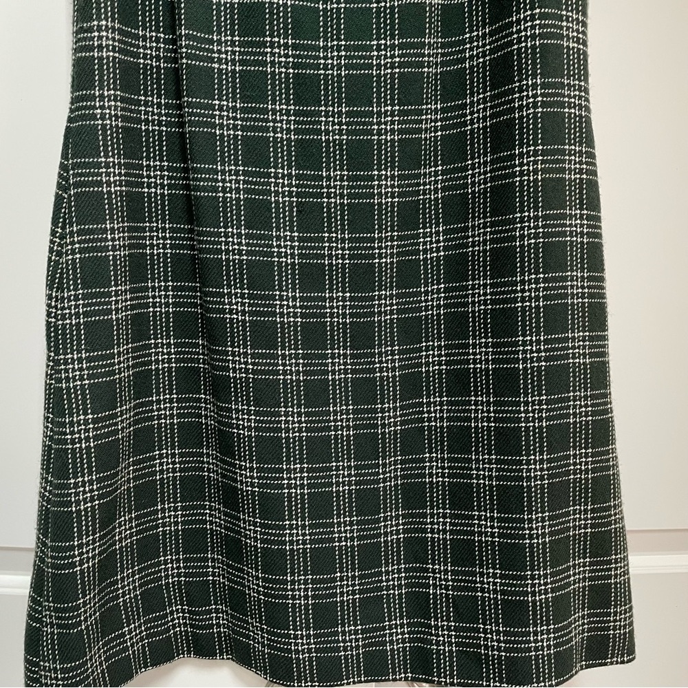 Vintage Leslie Fay 60's 70's Wool (?) Short Sleeve Zip Hook Eye Back Mini Dress - Picture 3 of 16